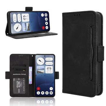 Funda tipo billetera con tarjetero para Nothing Phone (3a) - Negra