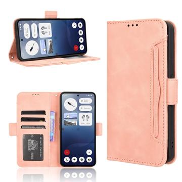 Funda tipo billetera con tarjetero para Nothing Phone (3a) - Rosa