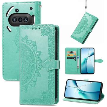 Funda Mandala Series para Nothing Phone (3a) - Estilo Cartera - Verde