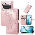 Funda Mandala Series para Nothing Phone (3a) - Estilo Cartera - Rosa Dorado