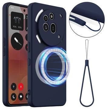 Funda de Silicona Líquida para Nothing Phone (3a) Pro - Compatible con MagSafe - Azul Oscuro