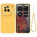 Nothing Phone (3a) Pro Funda de silicona líquida con correa de mano