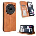Funda de cartera con cierre magnético para Nothing Phone (3a) Pro - Marrón