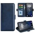 Funda tipo cartera con cierre magnético para Nothing Phone (3a) Pro - Textura de becerro