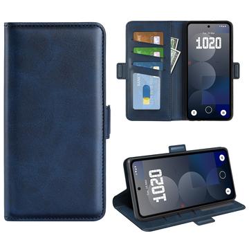 Funda tipo cartera con cierre magnético para Nothing Phone (3a) Pro - Textura de becerro
