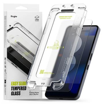 Protector de pantalla de cristal templado Ringke Easy Slide para Nothing Phone (3a)/(3a) Pro - 2 uds.