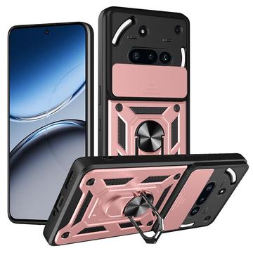 Funda híbrida con anillo giratorio y protector de cámara para Nothing Phone (3a)