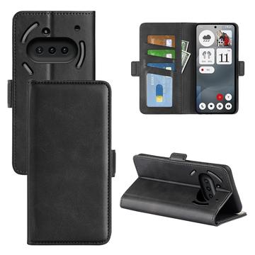Funda tipo cartera con cierre magnético para Nothing Phone (3a) - Textura de becerro