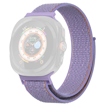 Samsung Galaxy Watch Ultra Correa de Nailon con Cierre de Velcro - 47mm - Púrpura