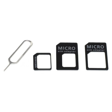 Kit de Adaptadores de Tarjeta SIM 4 en 1 OTB - Negro