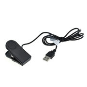 OTB Cable de carga USB / Cable de datos para Garmin Forerunner 230/235/630/735XT, Approach G10/S20, vivomove HR - 1m - Negro