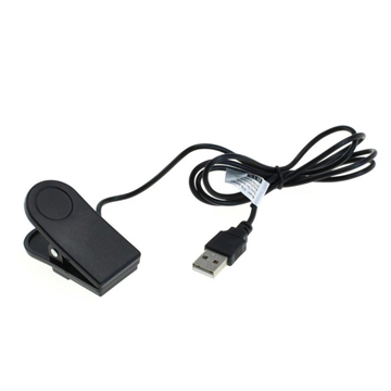 OTB Cable de carga USB / Cable de datos para Garmin Forerunner 230/235/630/735XT, Approach G10/S20, vivomove HR - 1m - Negro