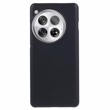 Carcasa de Plástico Engomado para OnePlus 12 - Negro