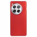 Carcasa de Plástico Engomado para OnePlus 12 - Rojo