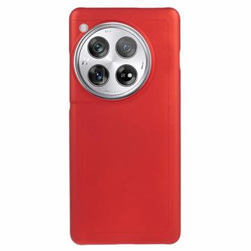 Carcasa de Plástico Engomado para OnePlus 12 - Rojo