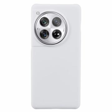 Carcasa de Plástico Engomado para OnePlus 12 - Blanco