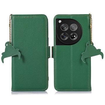 Funda con RFID para OnePlus 12 - Estilo Cartera - Verde