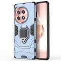 Carcasa Híbrida con Anillo Soporte para OnePlus 12R/Ace 3 - Azul