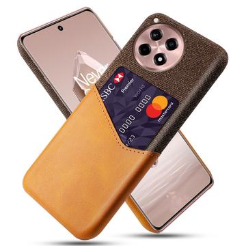 Carcasa con Ranura para Tarjeta KSQ para OnePlus 12R/Ace 3 - Naranja