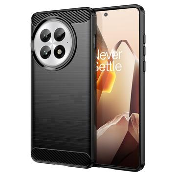 Carcasa de TPU Brushed para OnePlus 13 - Fibra de Carbono - Negro