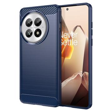 Carcasa de TPU Brushed para OnePlus 13 - Fibra de Carbono - Azul