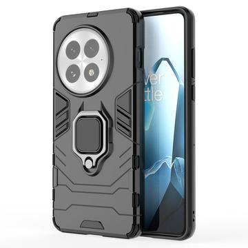 OnePlus 13 Funda Híbrida con Soporte de Anillo - Negro