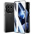 Carcasa Magnética con Cristal Templado para OnePlus 13 - Plateado