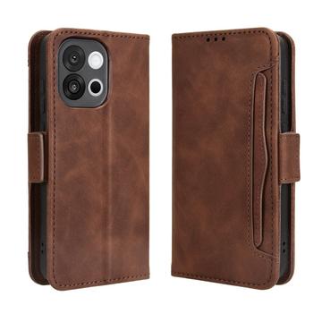 Funda tipo billetera con tarjetero para OnePlus 13T/13s - Marrón