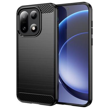 Carcasa de TPU Brushed para OnePlus 15 - Fibra de Carbono - Negro