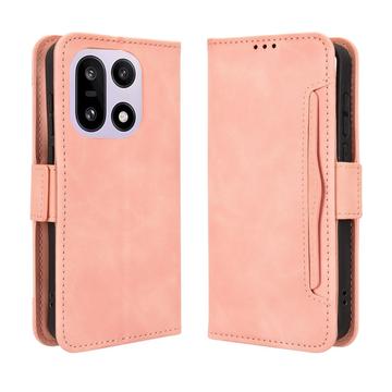 Funda tipo billetera con tarjetero para OnePlus 15 - Rosa