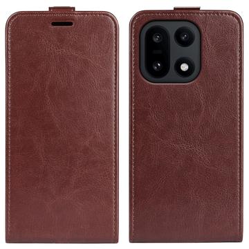 Funda con Tapa Vertical para OnePlus 15 - Marrón