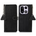 Funda de piel OnePlus 15 Wallet con RFID - Negro