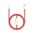 Cable OnePlus 2 en 1 SUPERVOOC 5461100665 - 1.2m - Rojo
