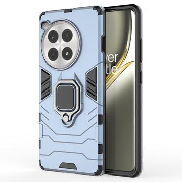 OnePlus Ace 3 Pro Funda Híbrida con Soporte de Anillo - Azul