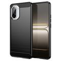Carcasa de TPU Brushed para OnePlus Ace 5 Racing/Nord CE5 - Fibra de Carbono - Negro