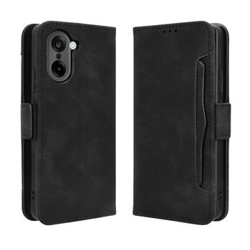 Funda tipo billetera con tarjetero para OnePlus Ace 5 Racing/Nord CE5 - Negra