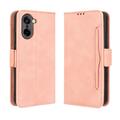 Funda tipo billetera con tarjetero para OnePlus Ace 5 Racing/Nord CE5 - Rosa