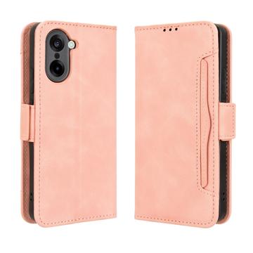 Funda tipo billetera con tarjetero para OnePlus Ace 5 Racing/Nord CE5 - Rosa