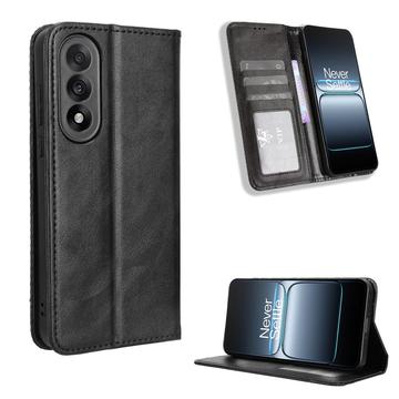 Funda con Cierre Magnético Retro para OnePlus Ace 5 Ultra/Nord 5 - Estilo Cartera - Negro