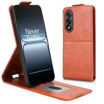 Funda abatible vertical con soporte OnePlus Ace 5 Ultra/Nord 5 - Marrón