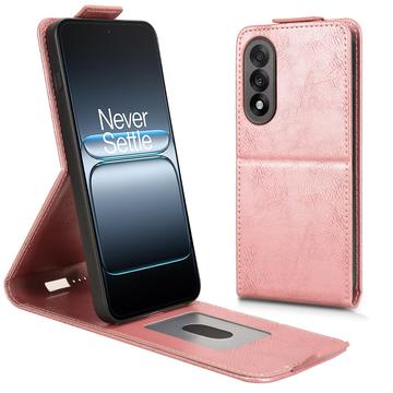 Funda abatible vertical con soporte OnePlus Ace 5 Ultra/Nord 5 - Oro rosa