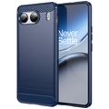Carcasa de TPU Brushed para OnePlus Nord 4 - Fibra de Carbono - Azul