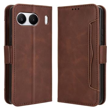 Funda Estilo Cartera Cardholder Serie para OnePlus Nord 4 - Marrón