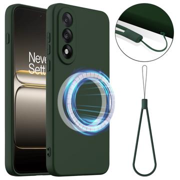Funda de Silicona Líquida para OnePlus Nord 5 - Compatible con MagSafe - Verde Oscuro