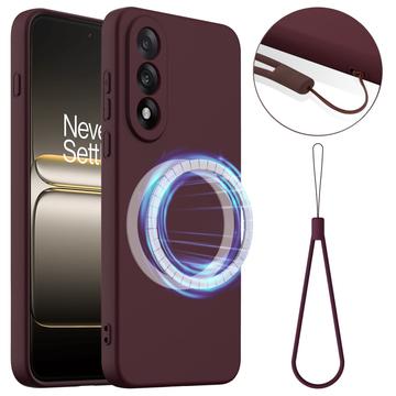 Funda de Silicona Líquida para OnePlus Nord 5 - Compatible con MagSafe - Vino Tinto