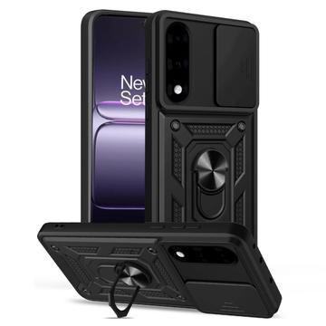 Funda híbrida con anillo giratorio y protector de cámara para OnePlus Nord 5