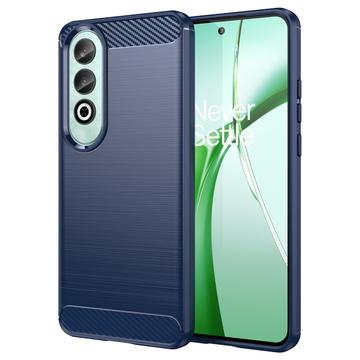 Carcasa de TPU Brushed para OnePlus Nord CE4 - Fibra de Carbono - Azul