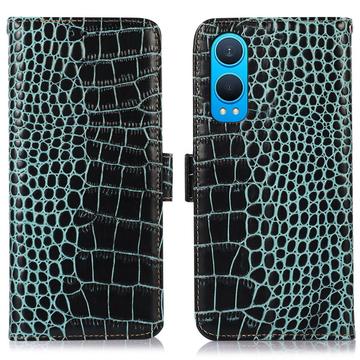 Funda Crocodile con RFID para OnePlus Nord CE4 Lite/Oppo K12x - Estilo Cartera