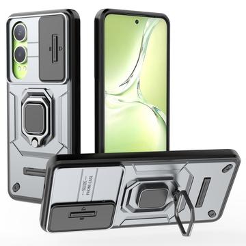 Funda Híbrida con Anillo Giratorio con Protector de Cámara para OnePlus Nord CE4 Lite/Oppo K12x