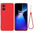 Funda de Silicona Líquida para OnePlus Nord CE4 Lite/Oppo K12x - Rojo
